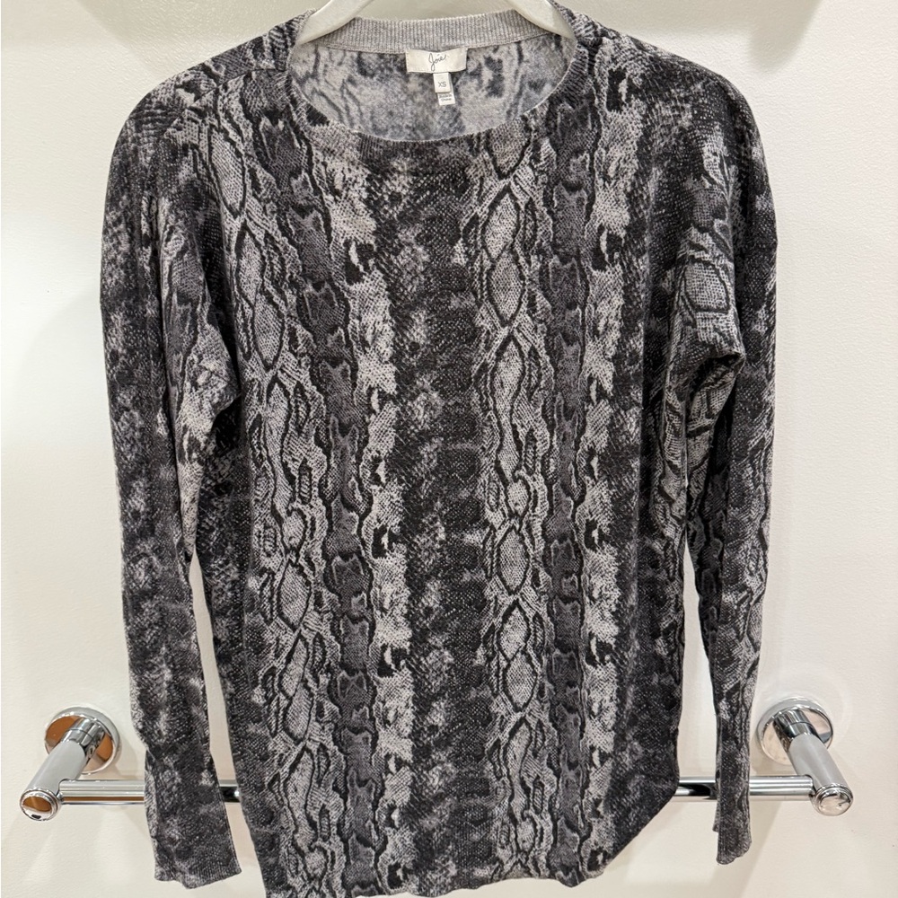 Joie Cashmere-blend Snake Print Women's Sweater